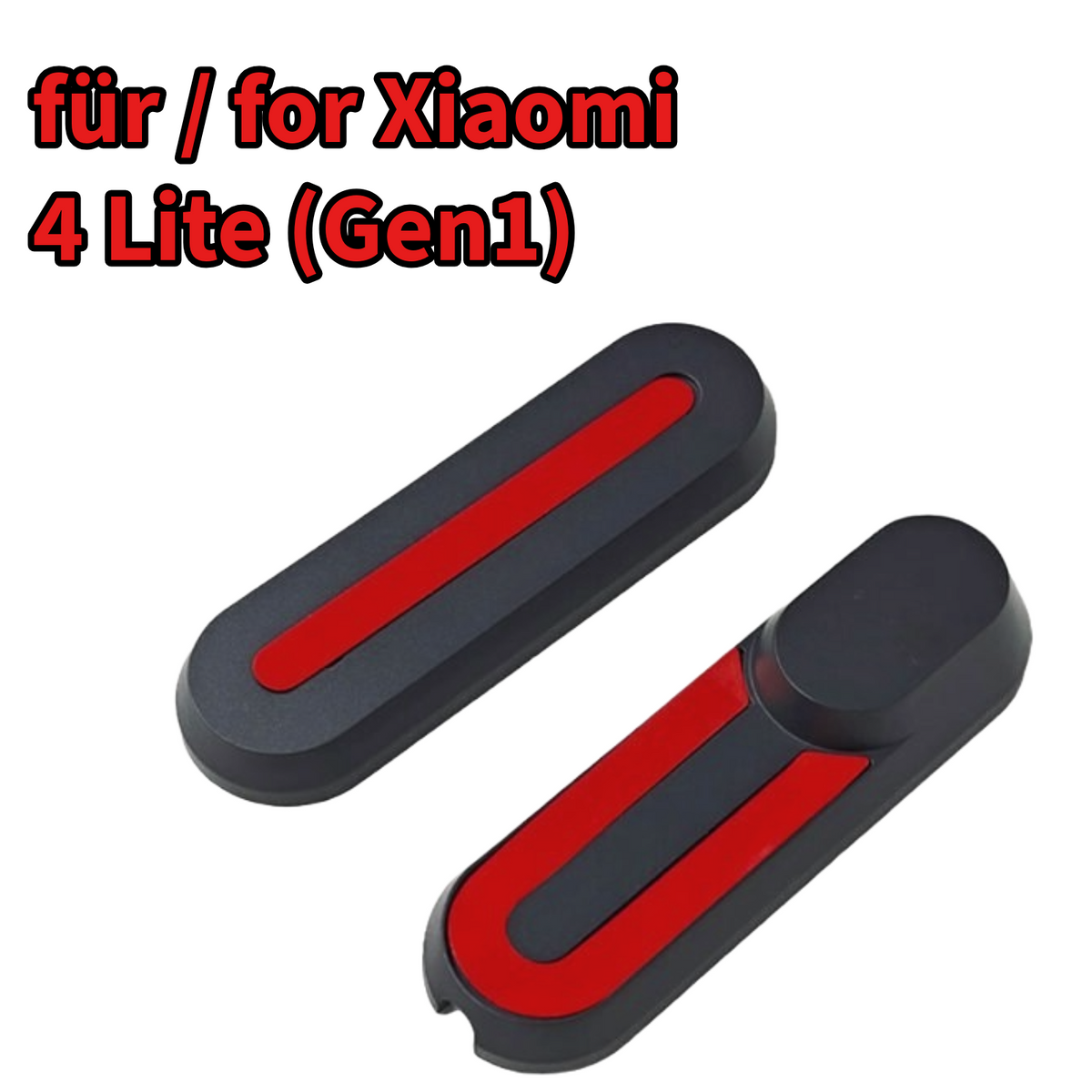 Aftermarket Vorderradabdeckung mit Reflektor Rot Kuntstoff für Xiaomi Scooter 4 Lite Gen 1