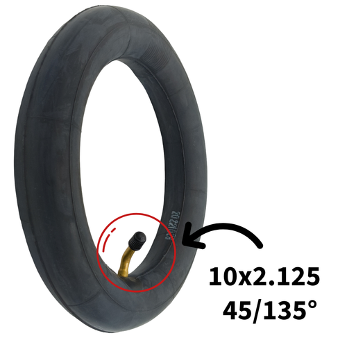 Schlauch 10x2.125 45/135° Winkel 2er Set für E-Scooter Ersatz – Bild 3