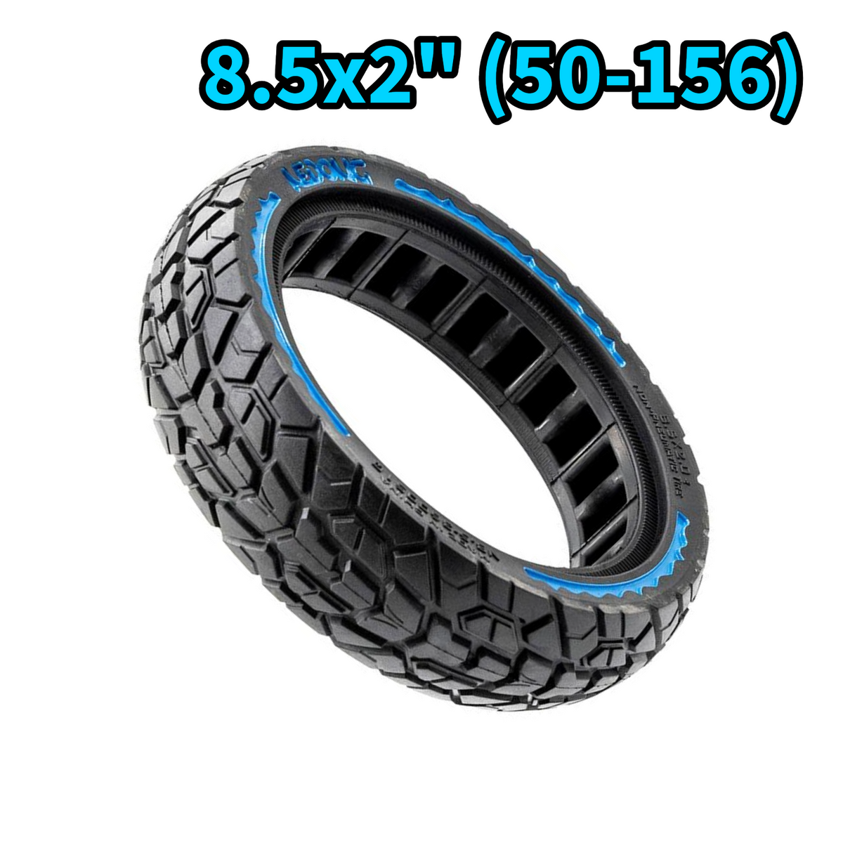 Nedong Vollgummireifen Off Road 8.5x2 (50-156) Blau  Ultraleicht für E-Scooter – Bild 2