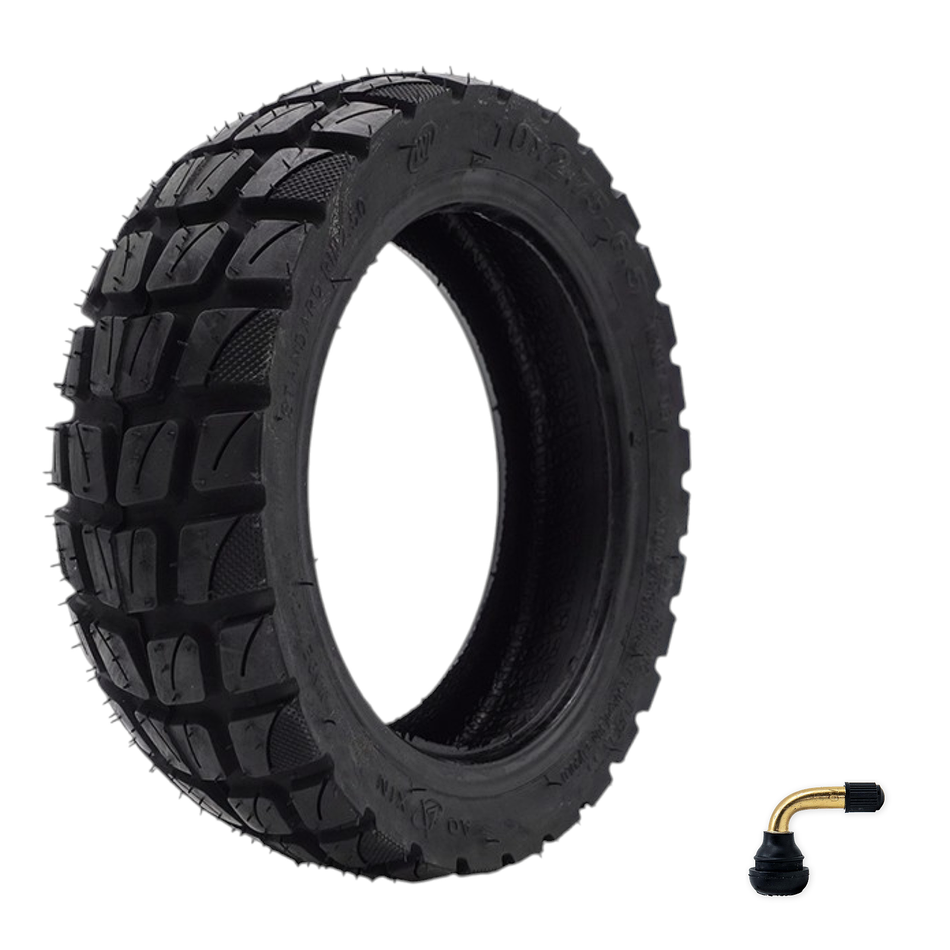 Pneu tubeless tout-terrain 10x2.75-6.5 pouces avec valve à 90° pour iScooter iX7 / iX7 Pro