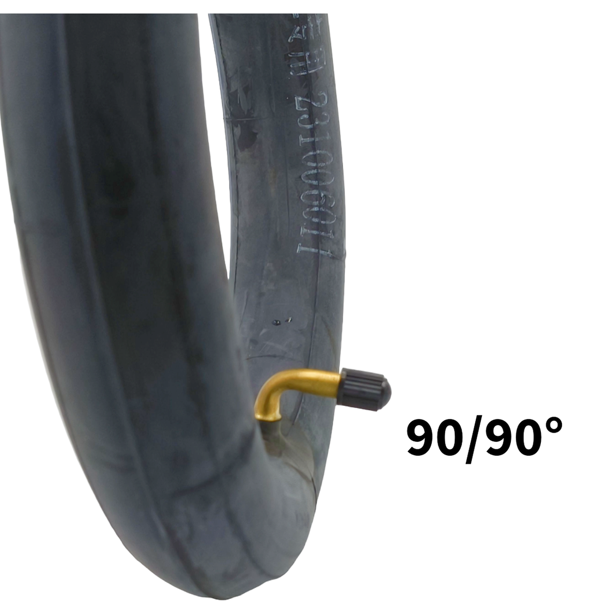 Schlauch 8.5x2 90/90° Ventil verstärkt 2er Set für E-Scooter – Bild 3