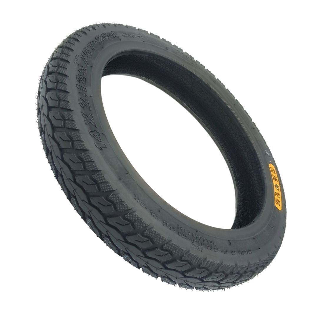 14x2.125 / 57-254 Reifen Black Cat Schlauch 14x2.125 45/90°