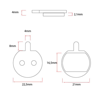 Hitway BK18 Bremsbelag Semi Metall 2er Set Aftermarket Ersatz – Bild 6