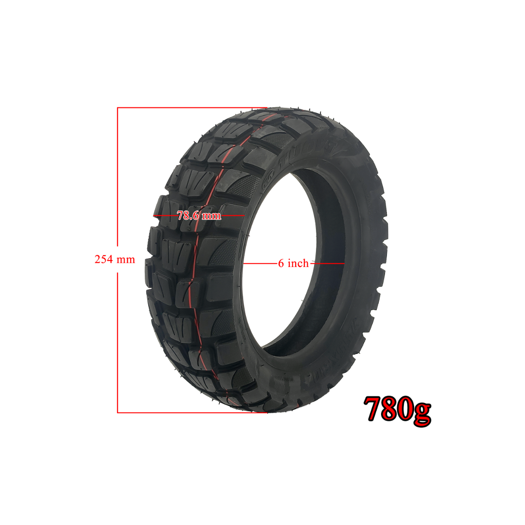Reifen Schlauch Set für Kukirin G2 Master 255x80 Tuovt Off-Road Reifen mit 10x2.5 90/90° Ventil Schlauch