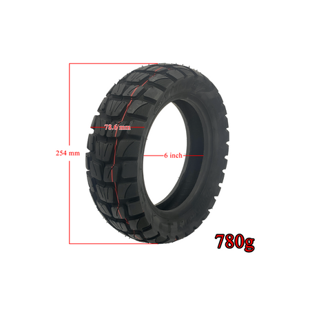 Reifen Schlauch Set für Kukirin G2 Master 255x80 Tuovt Off-Road Reifen mit 10x2.5 90/90° Ventil Schlauch