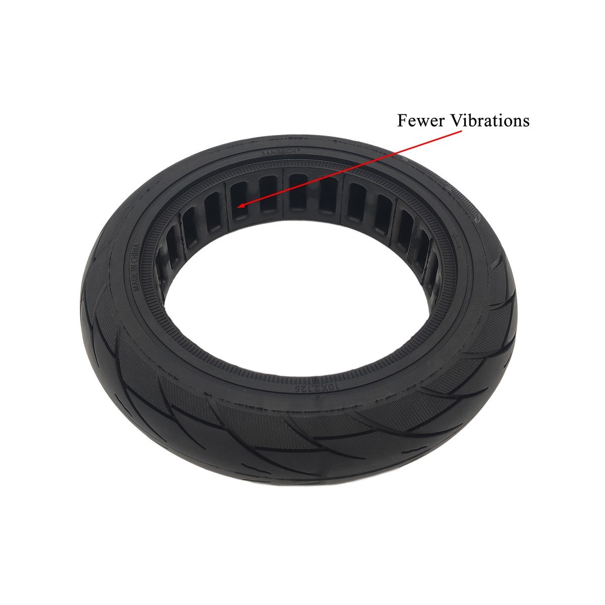 Ninebot Segway F65 Vollgummi Reifen 10x2.125 Zoll (44mm) Schwarz Soft – Bild 10