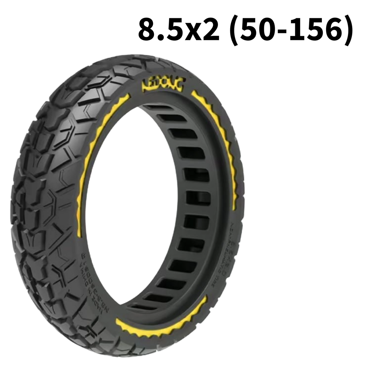 Vollgummireifen 8.5x2 Zoll (50-156) Gelb Schwarz Nedong Off-Road