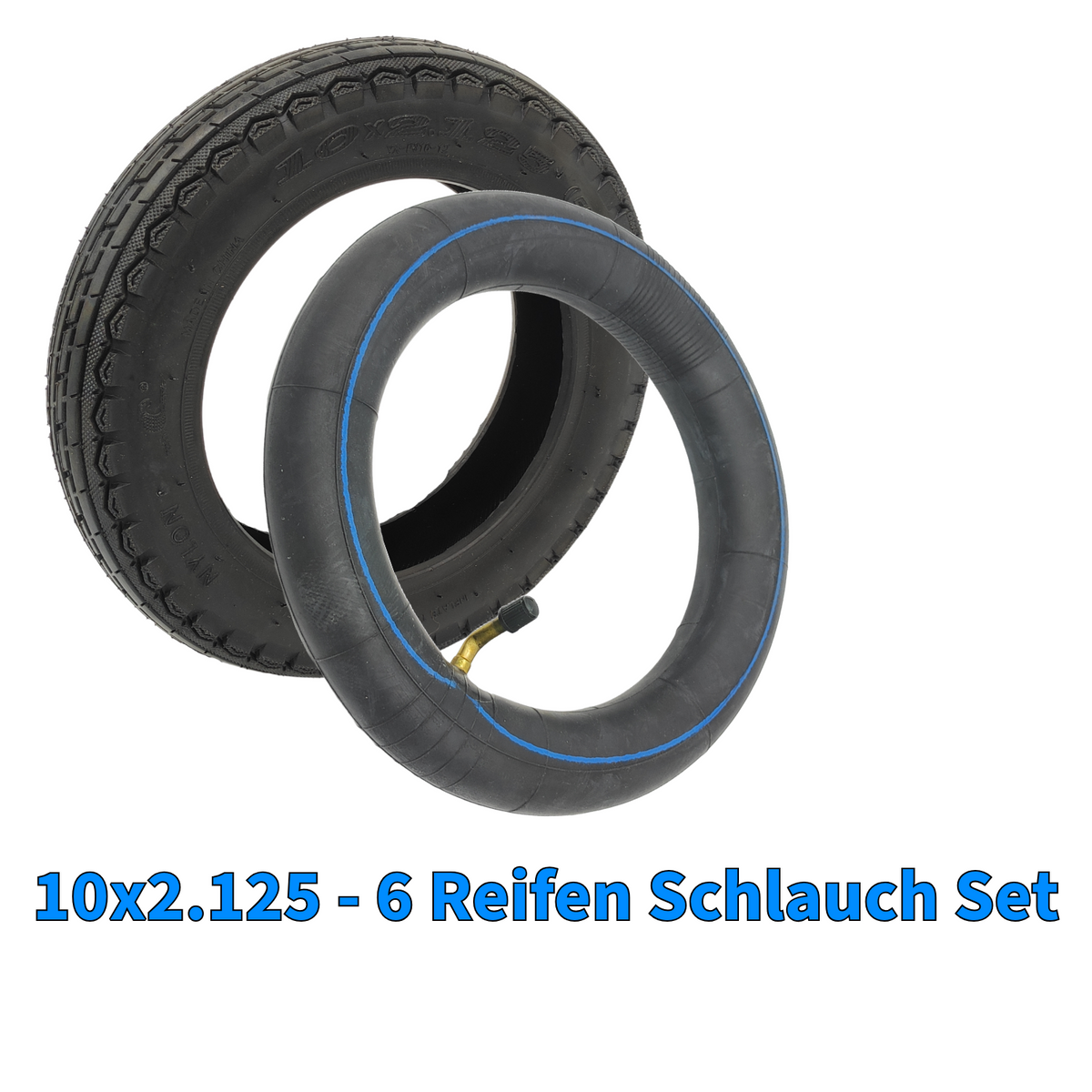 SoFlow SO6 Reifen Set Anti Slip mit Schlauch 10x2.125 45/90° – Bild 2