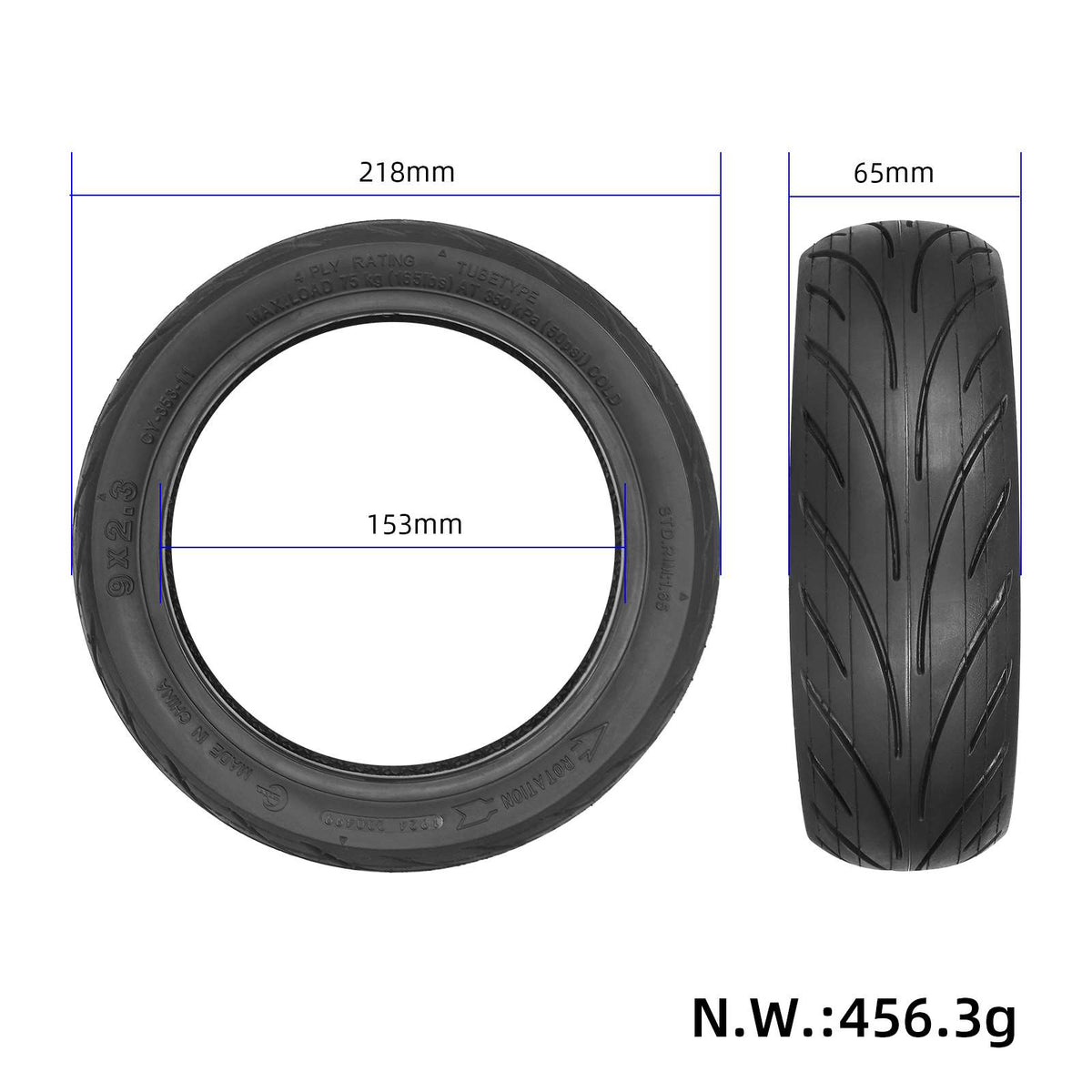 Reifen 9x2.3-6.1 für Generic Originalteil