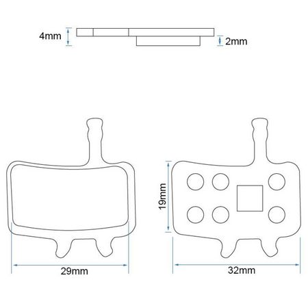 Bremsbelag Semi Metall für SRAM Avid Juicy / BB7