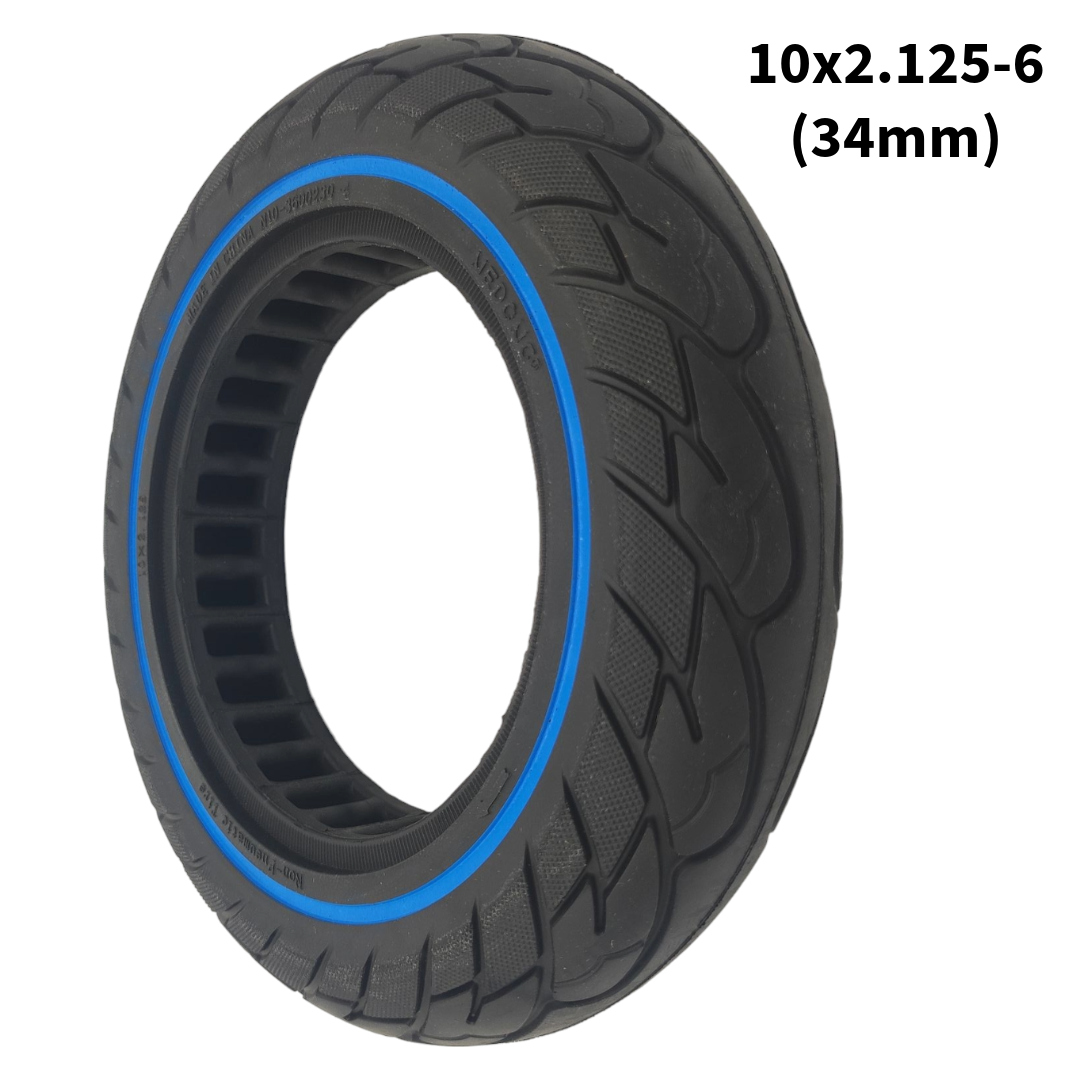 Vollgummi Reifen für Odys Alpha X10 Blau 10x2.125 Zoll 34mm Nedong
