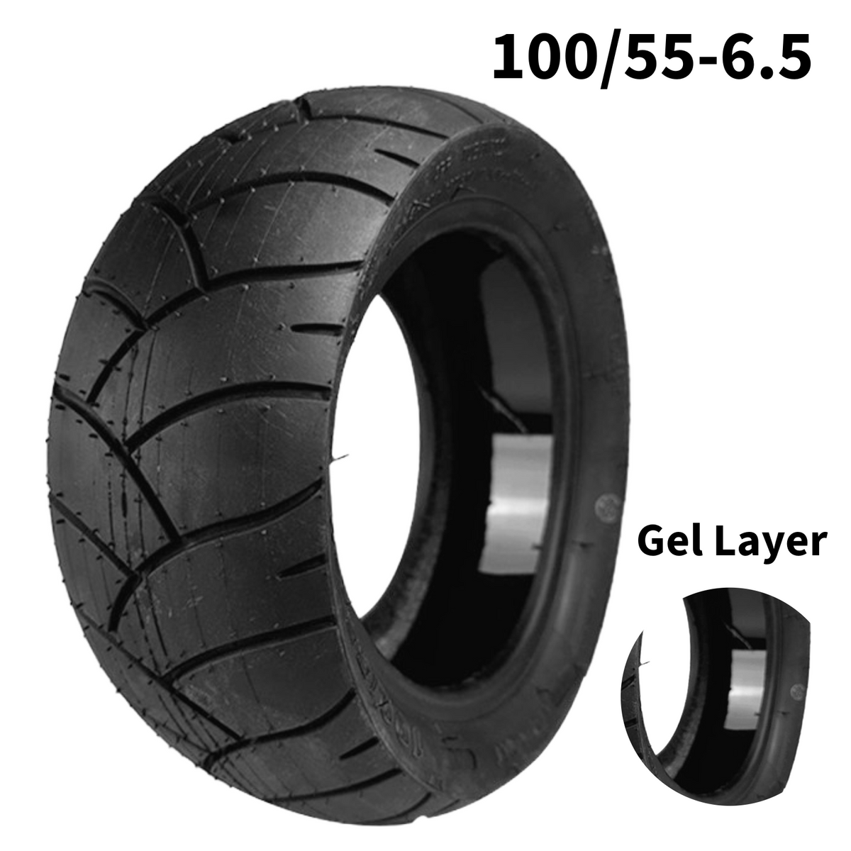 Tubeless Reifen 100/55-6.5 mit Gelschicht 11 Zoll