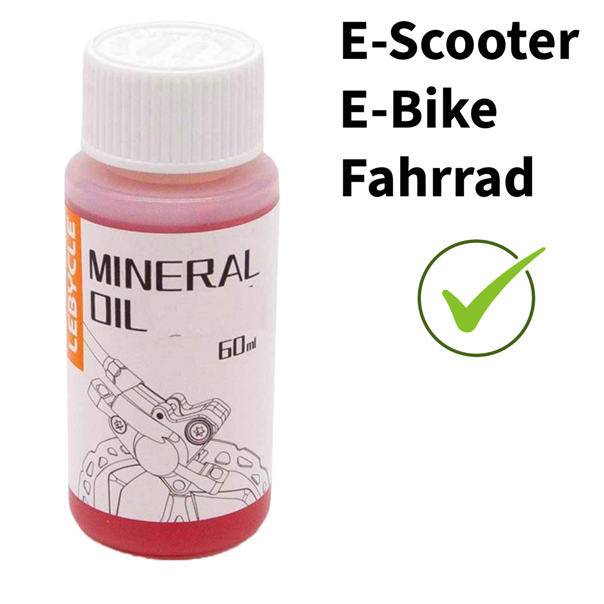 Mineralöl für Hydraulikbremse 60ml E-Bike E-Scooter