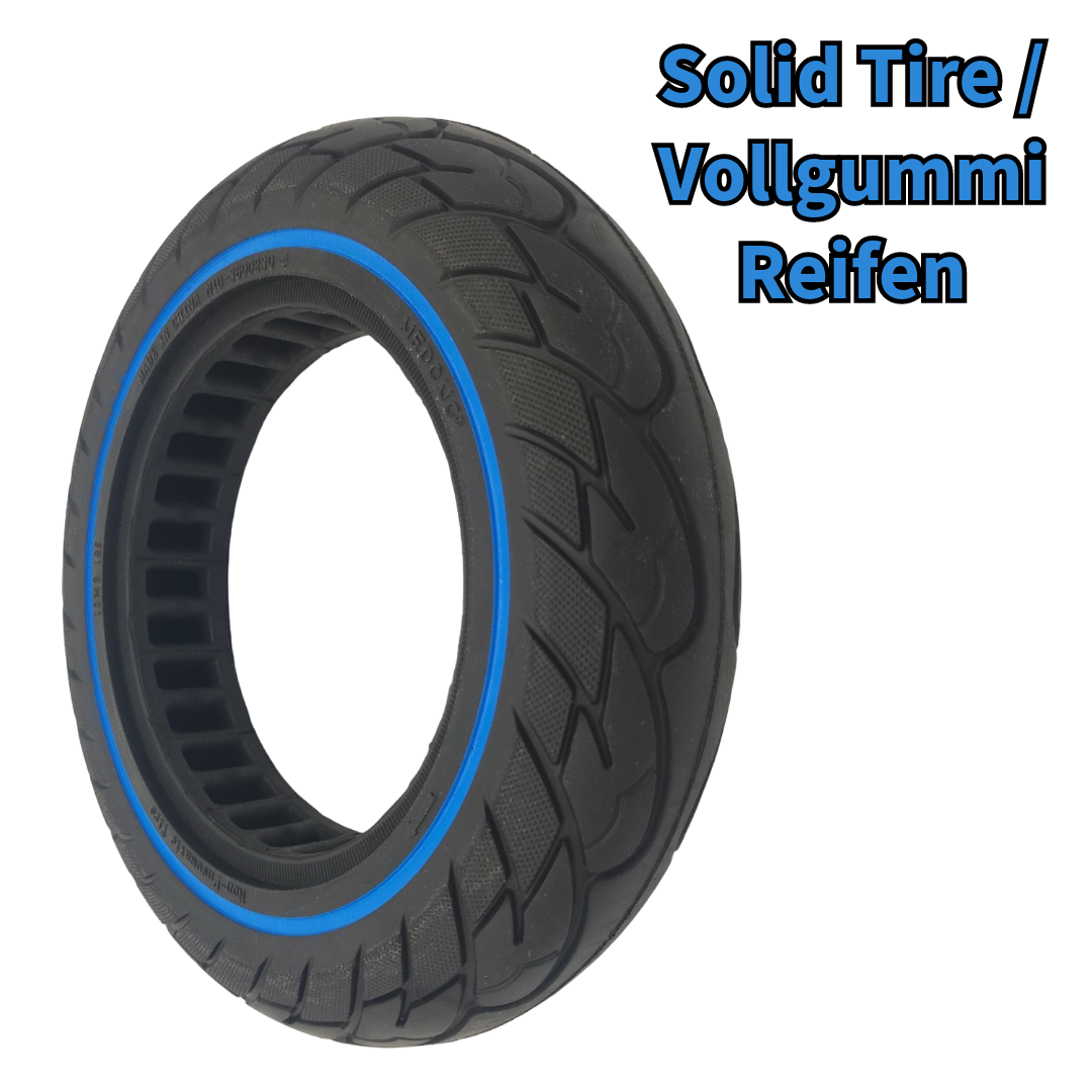 Vollgummi Reifen für Odys Alpha X10 Blau 10x2.125 Zoll 34mm Nedong
