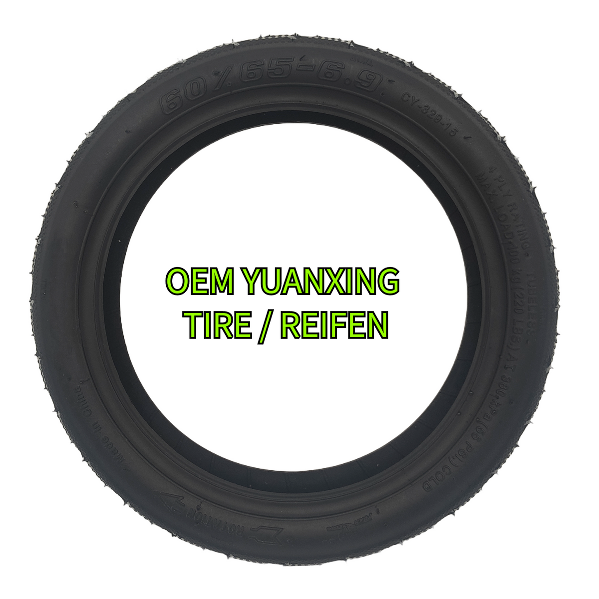 Segway Ninebot F3 Pro Reifen Hinten 60/65-6.9 Tubeless mit Gelschicht