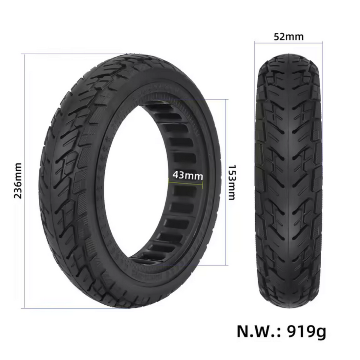 Vollgummireifen für Ninebot Segway F65 F65E F65D Aftermarket