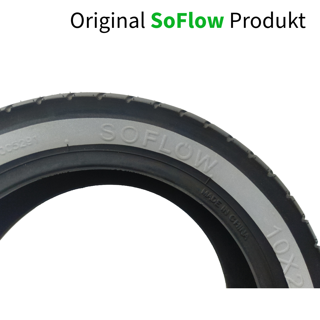 SoFlow SO2 Air Max Original Reifen 10x2.125-6 mit weißen Reflektorstreifen