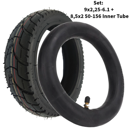 Niu KQi Pro 1 Reifen Schlauch Set 9x2.25-6.1 Schlauch gerades Ventil Aftermarket