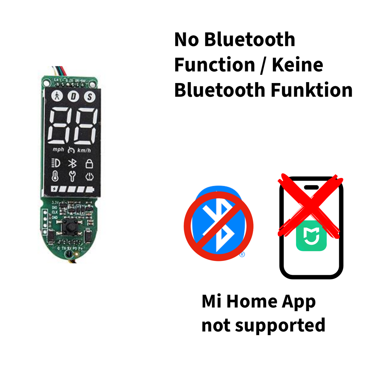 Aftermarket Dashboard für Xiaomi 4 E-Scooter 