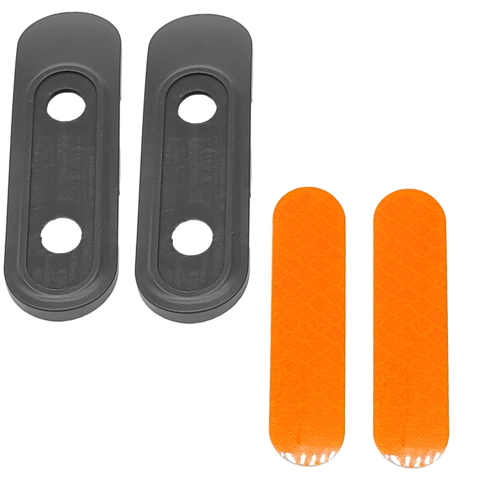 Set de cubierta base del tenedor delantero del Segway Ninebot F20 F25 F30 F40 con reflector