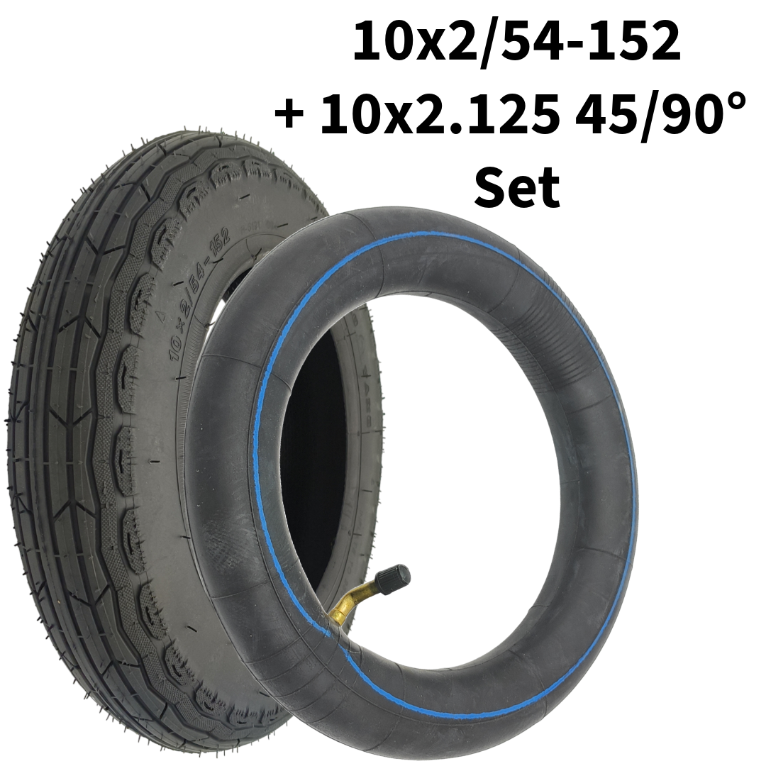 Reifen Schlauch Set für SoFlow SO4 Pro Gen 1 Gen2 10x2/54-152 Chaoyang abgwinkeltes Ventil 10 Zoll