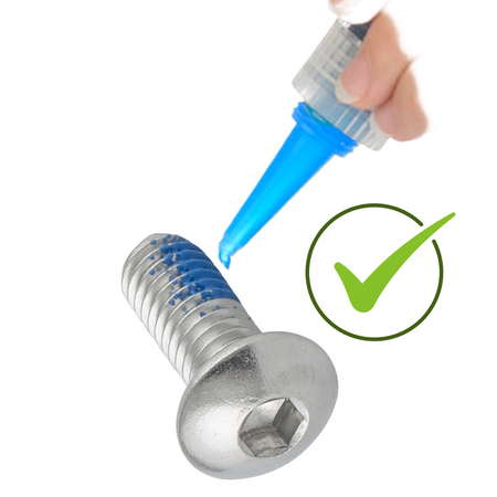 Schrauben Edelstahl für Bremsscheibe 6 Stück mit Schraubensicherungslack M5x10