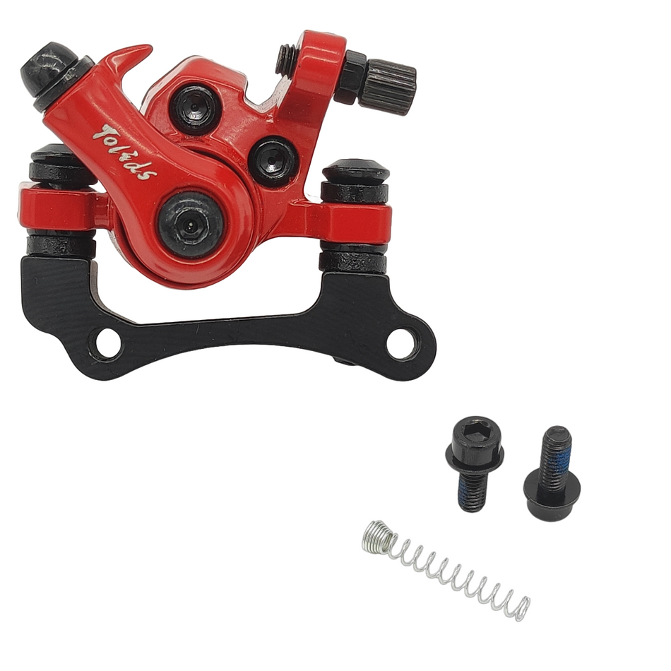 Tolids Bremssattel Schwarz Rot Mechanisch – Bild 1