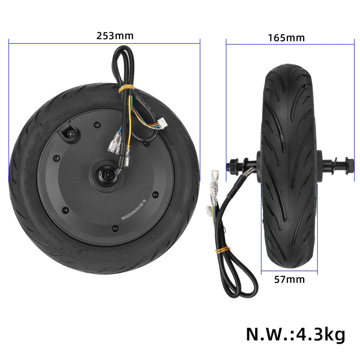 Motor 60/70-6 5 Reifen für Xiaomi Elite E-Scooter Originalteil
