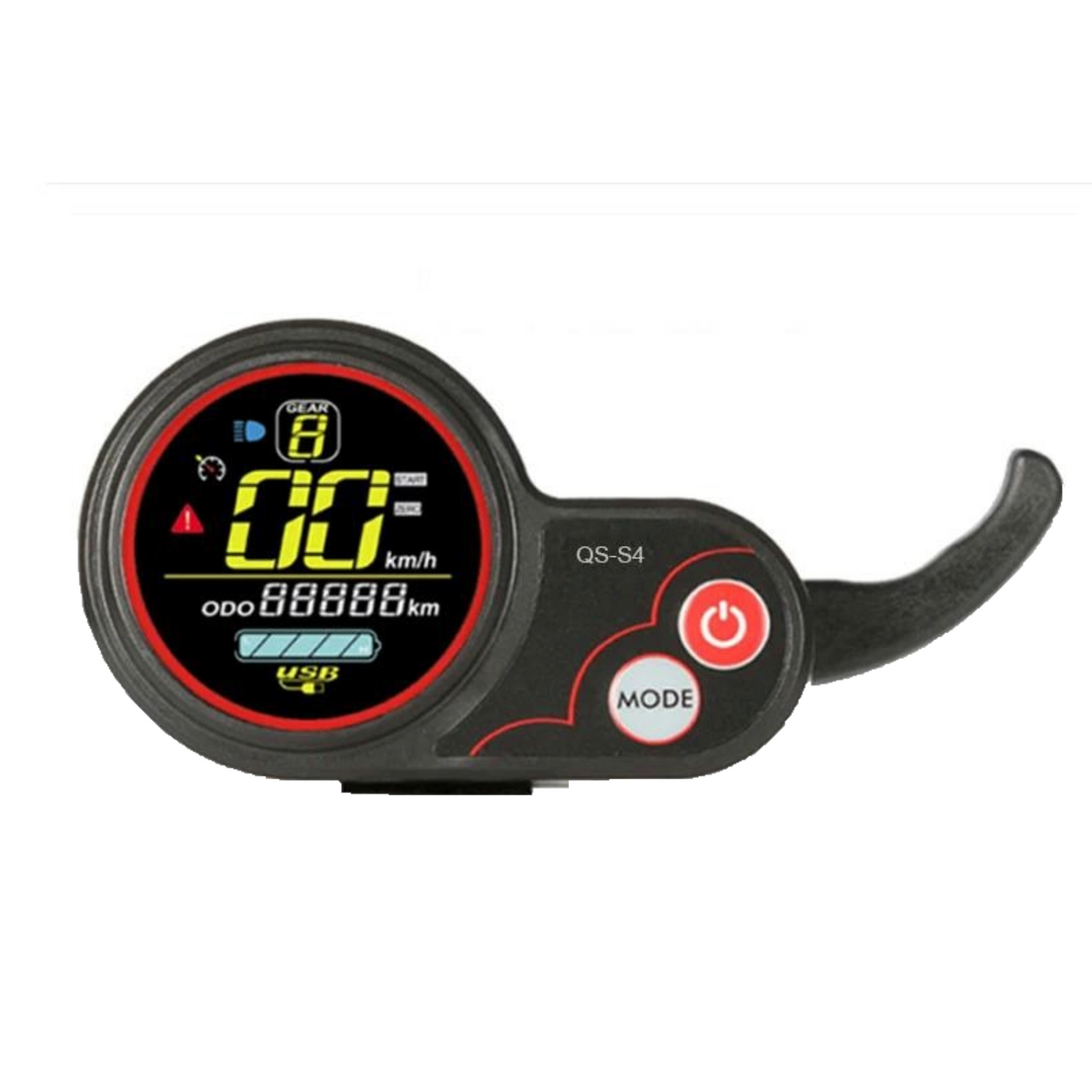 QS-S4 Display 36/48V 6-polig mit Dauemngashebel neue Versoin