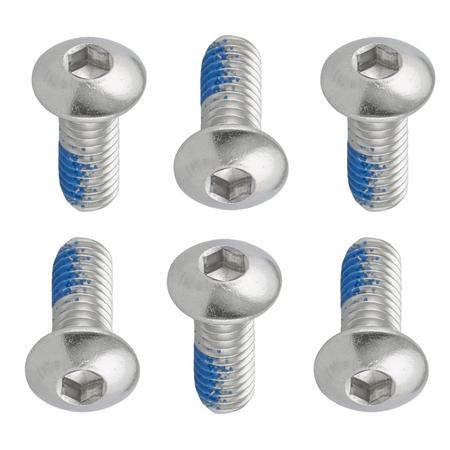 Schrauben Edelstahl für Bremsscheibe 6 Stück mit Schraubensicherungslack M5x10