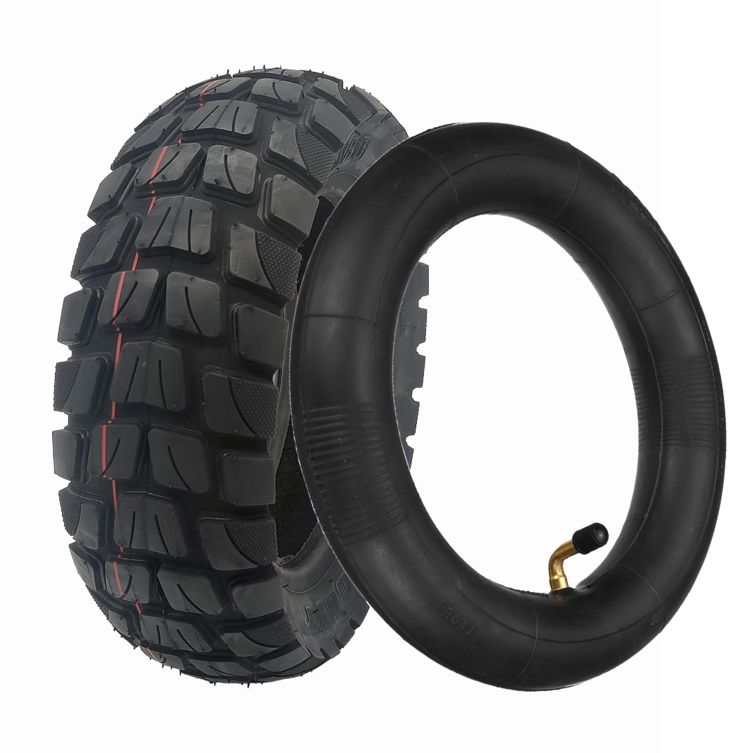 Reifen Schlauch Set für Kukirin G2 Master 255x80 Tuovt Off-Road Reifen mit 10x2.5 90/90° Ventil Schlauch