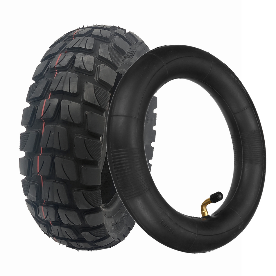 Reifen Schlauch Set für Kukirin G2 Master 255x80 Tuovt Off-Road Reifen mit 10x2.5 90/90° Ventil Schlauch