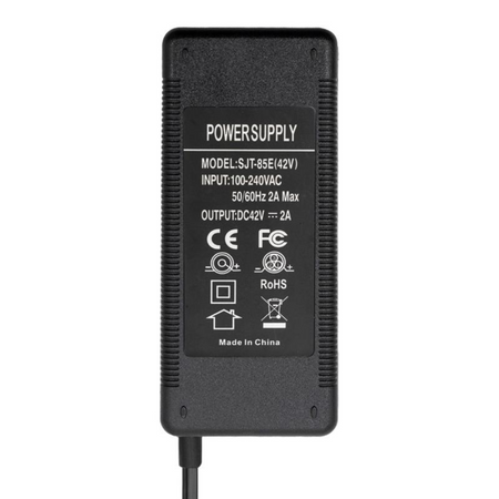 Ladegerät Netzteil  42V 2A XLR Anschluss mit Netzkabel  Aktive Kühlung