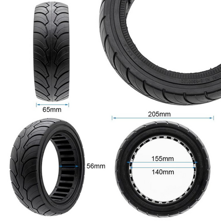 Vollgummireifen 8.5x2.5-6.1 Zoll Ewheel für E-Scooter