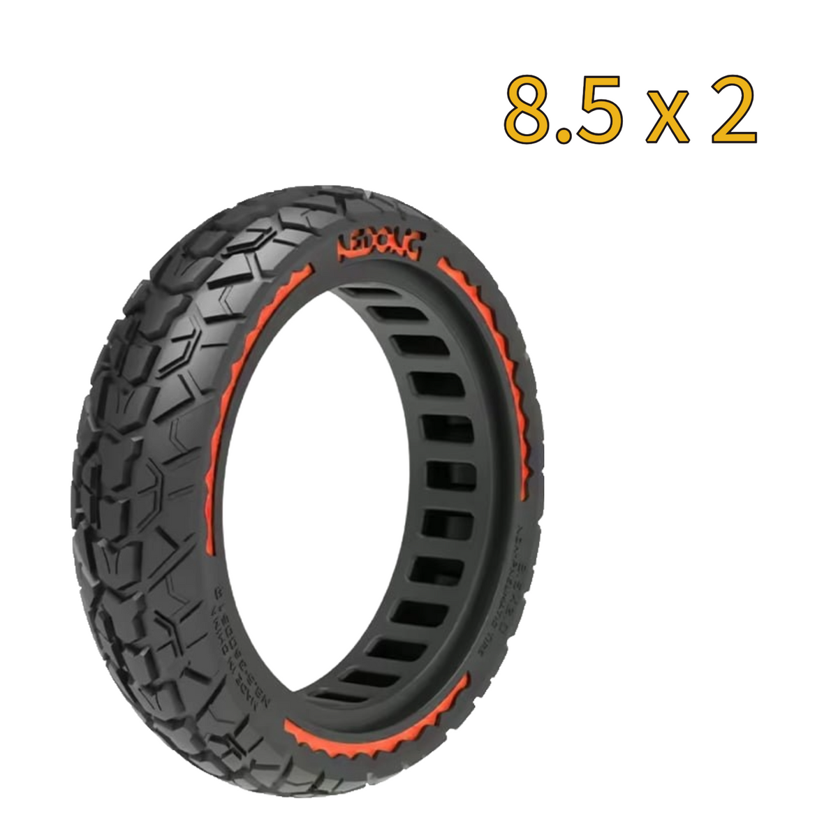 Vollgummireifen Offroad Rot 8,5x2 Zoll (50-156) Offroad [Nedong]