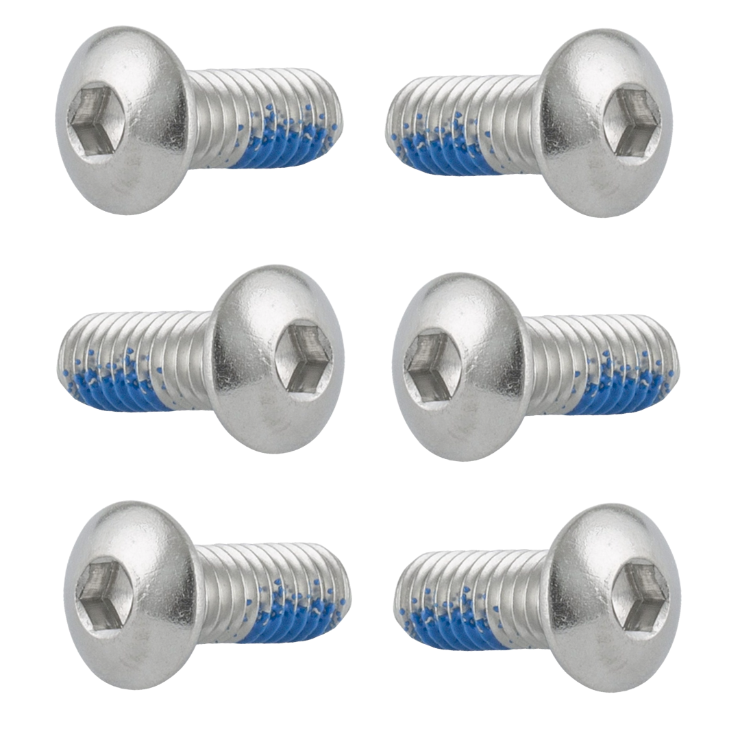 Schrauben Edelstahl für Bremsscheibe 6 Stück mit Schraubensicherungslack M5x10