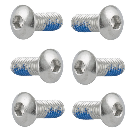 Schrauben Edelstahl für Bremsscheibe 6 Stück mit Schraubensicherungslack M5x10