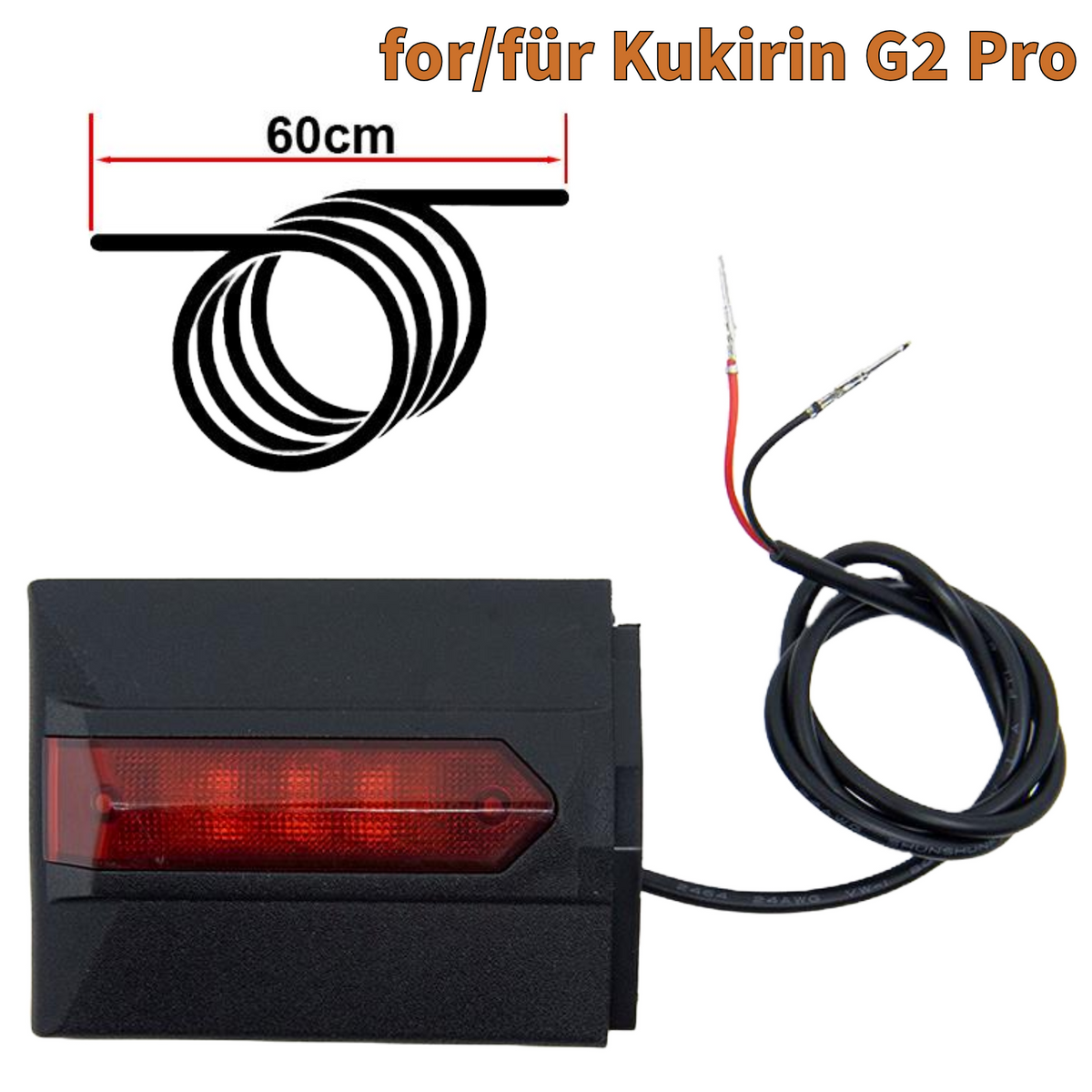 Original Seitenblende mit Rücklicht Rechts für Kukirin G2 Pro